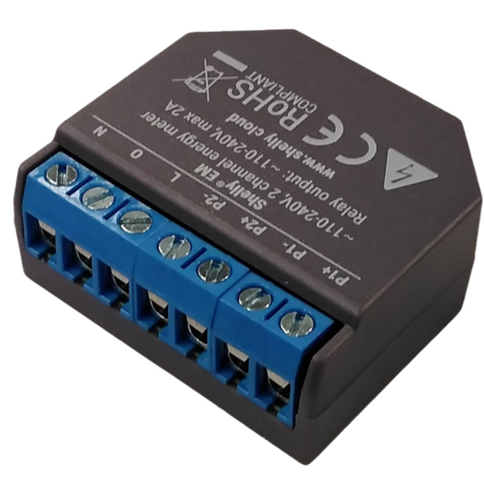 Pack Doble Medidor de Consumo Shelly EM: Gestión Energética y Fotovoltaica