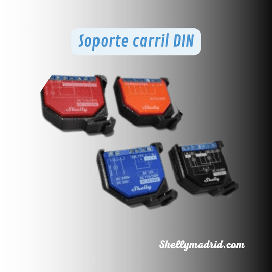 Soporte carril DIN Shelly gama PLUS