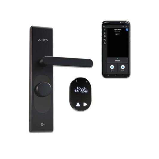LOQED Touch Smart Lock - Cerradura Inteligente. Plateada o Negra