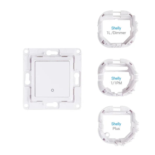 Shelly Wall Switch 1 - white or black push button