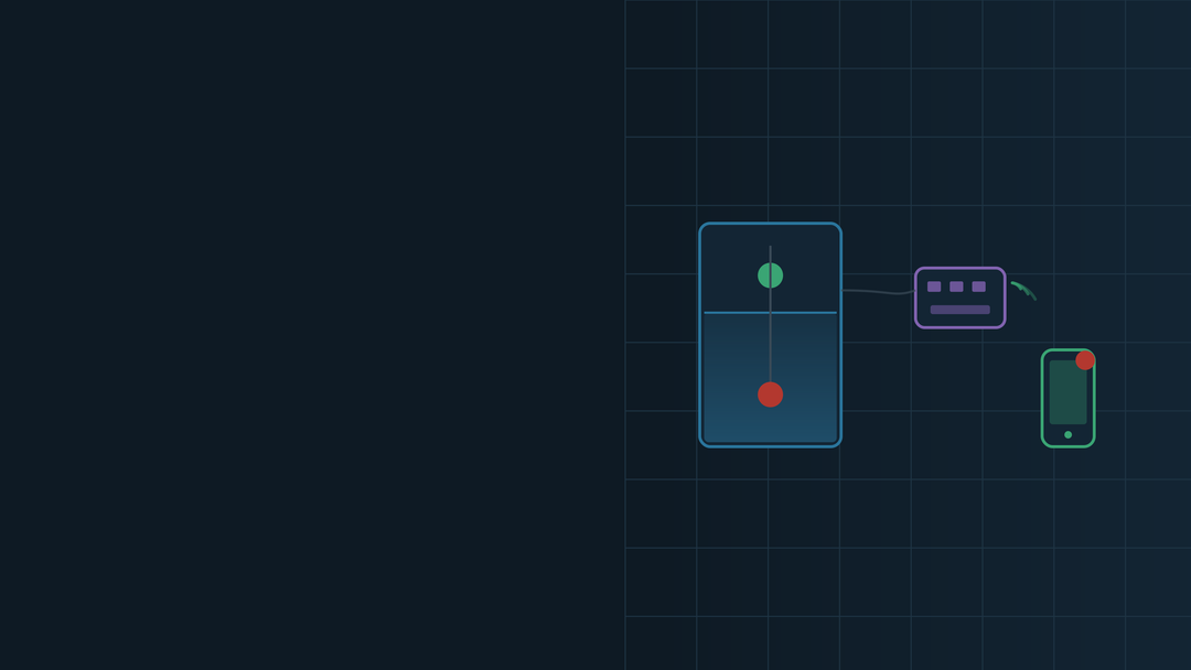 Water tank with two level floats connected to a Shelly Plus Uni that sends a phone alert