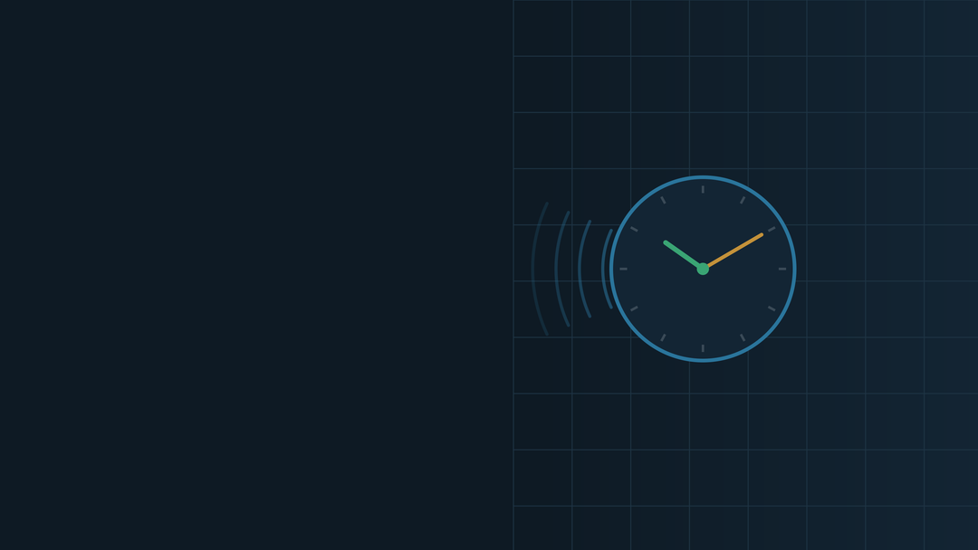 A clock synchronizing over the internet, illustrating time synchronization of Shelly devices