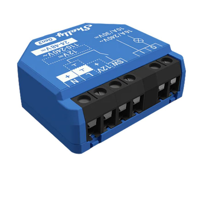 Relé Shelly 1 Gen3 para el segundo punto de luz del kit de iluminación