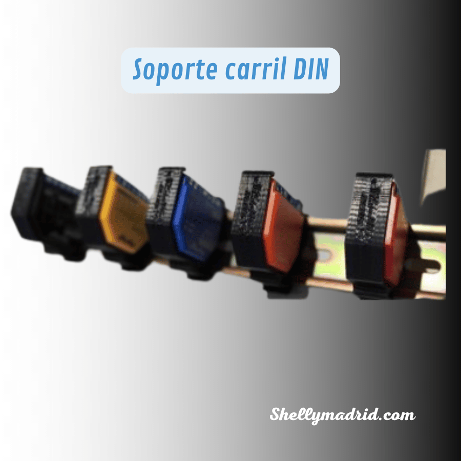 Soporte carril DIN Shelly gama PLUS