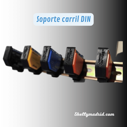 Soporte carril DIN Shelly gama PLUS