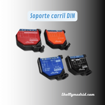 Soporte carril DIN Shelly gama PLUS