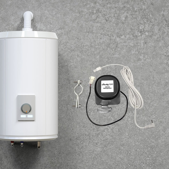 Instalación Shelly Gas Add-On en válvula de gas con detector de fugas
