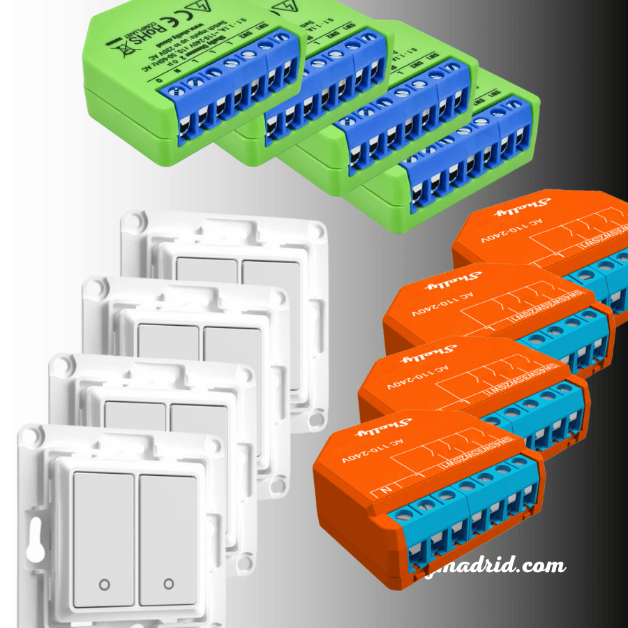 Kit Domótica de Iluminación: ¡Moderniza tu hogar hoy mismo! Shelly Madrid
