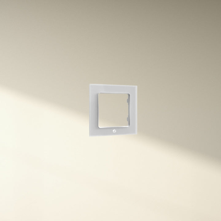 Marco Shelly 1 botón blanco instalado interruptor pared inteligente