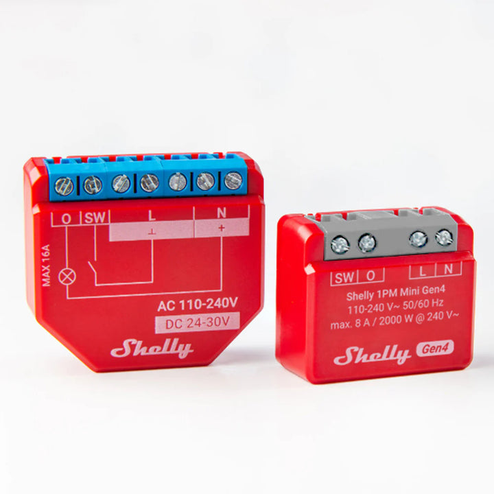Especificaciones técnicas Shelly 1PM Mini Gen4 S4SW-001P8EU