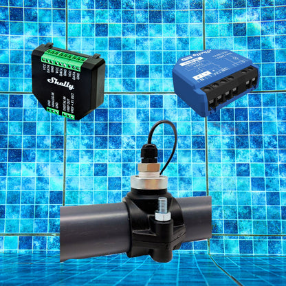 Pool temperature meter pack with WIFI pump programmer (50 mm or 60 mm)