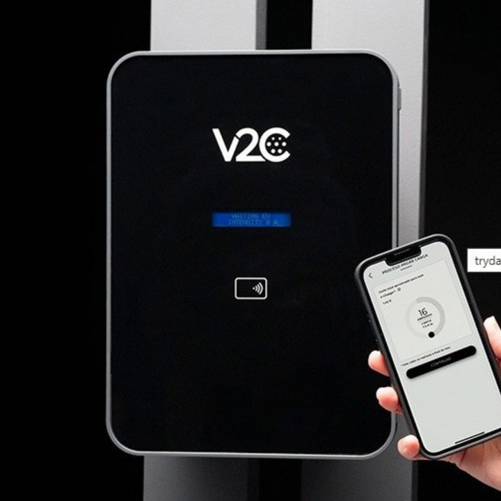Cargador Trydan PRO 7.3kW con gestión móvil V2C Cloud, 4G y conectividad total