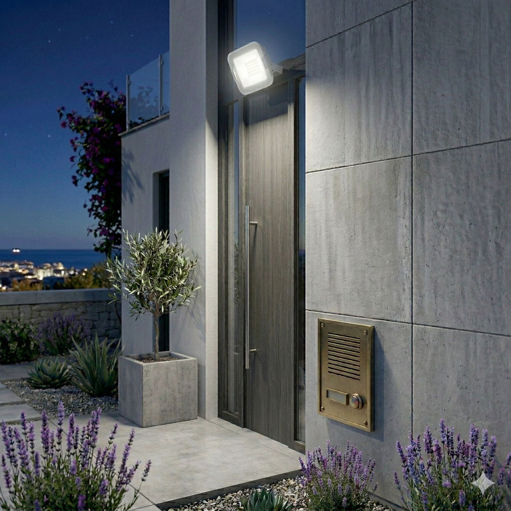 Foco LED 10W con cristal templado y aleación de aluminio resistente al agua