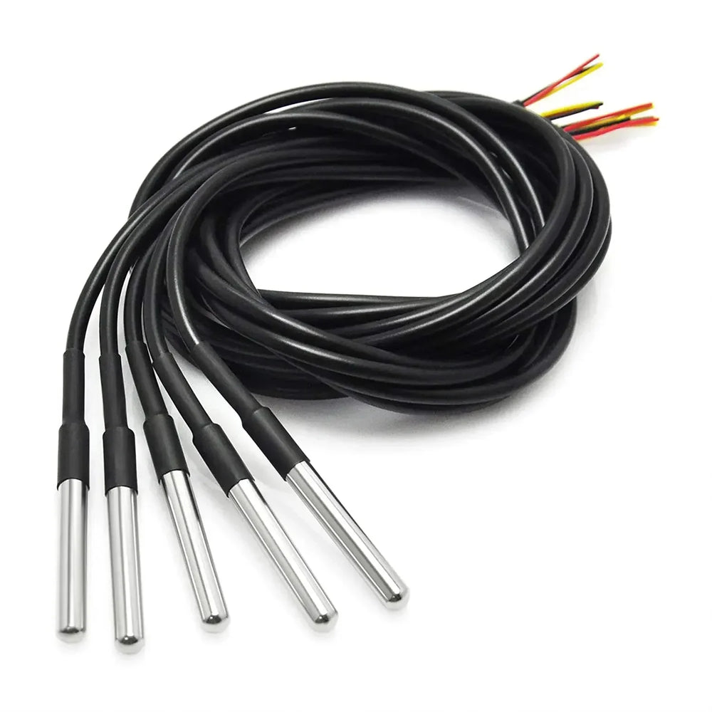 Sonda de temperatura DS18B20 impermeable de 1 metro incluida en el pack