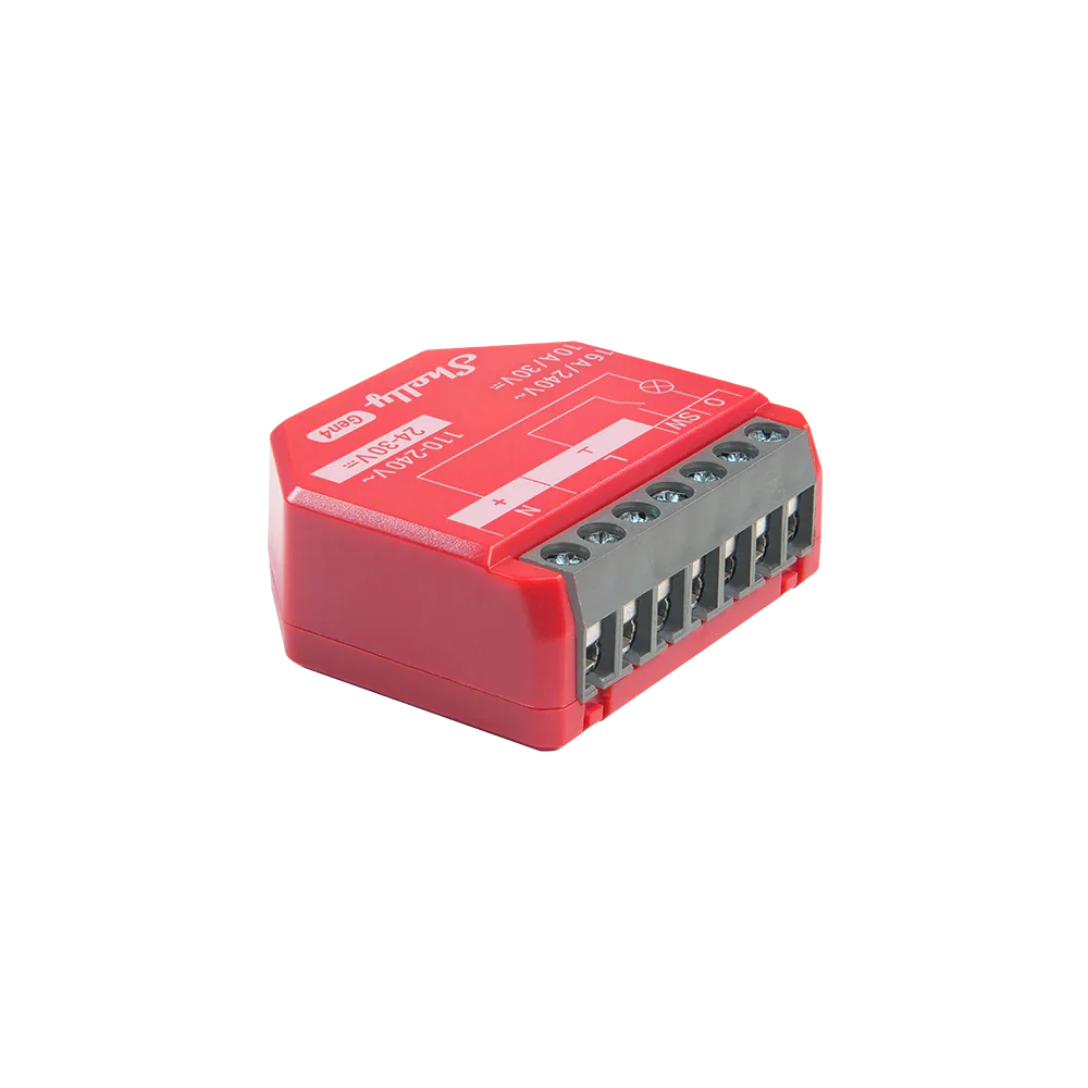 Shelly 1PM Gen4 que activa el termo eléctrico con excedente solar
