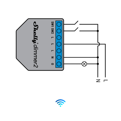 Shelly Dimmer 2 esquemático neutro a SW