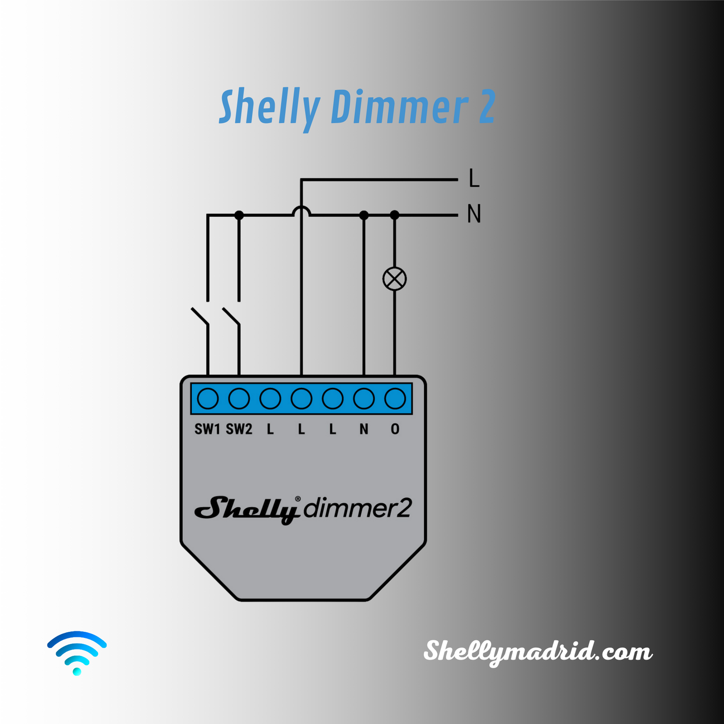 Shelly Dimer 2 - Regulador intensidad de luz