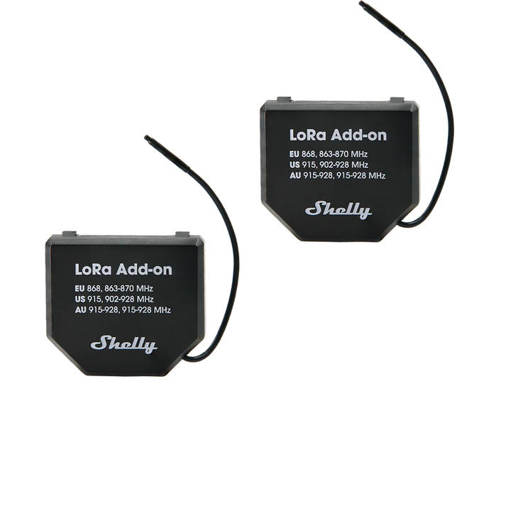 Shelly LoRa Add-on doble pack para proyectos IoT industriales y agricultura