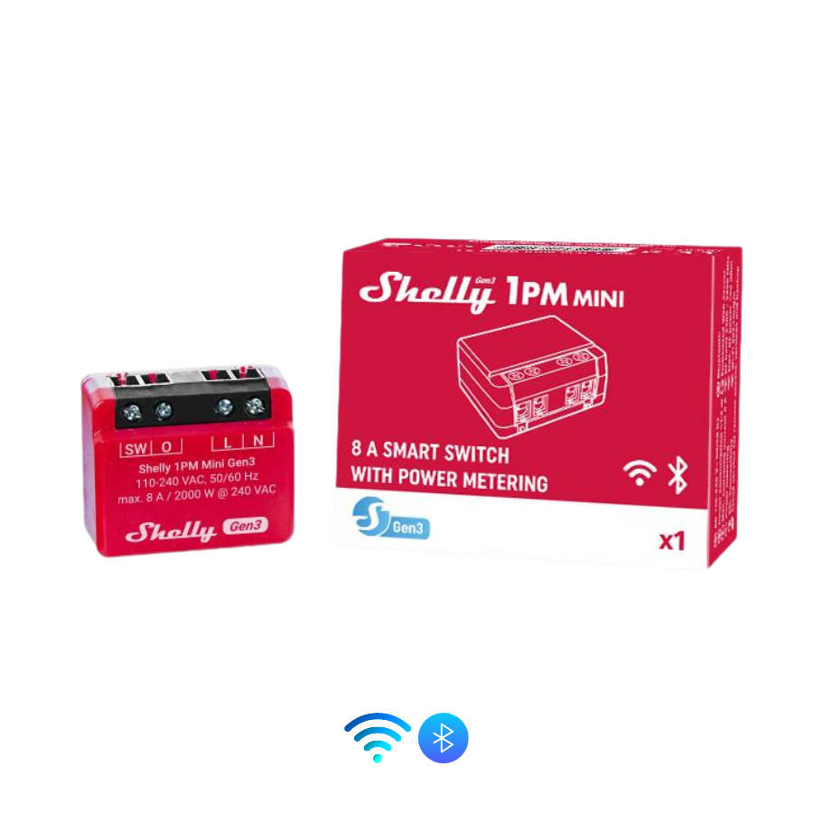 Shelly Mini 1PM Gen3 caja Shelly Madrid