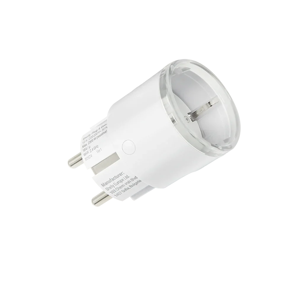 Enchufe inteligente Shelly Plug S Gen3 Matter blanco del kit para principiantes