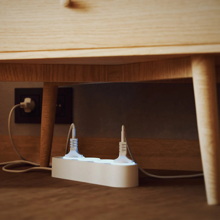 Shelly Power Strip 4 Gen4 Blanca instalada hogar inteligente domótica