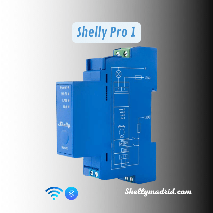 Shelly Pro 1, relé libre de potencial para la entrada de termostato de la caldera