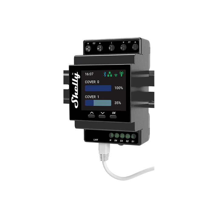 Shelly Pro Dual Cover PM controlador persianas WiFi doble canal DIN