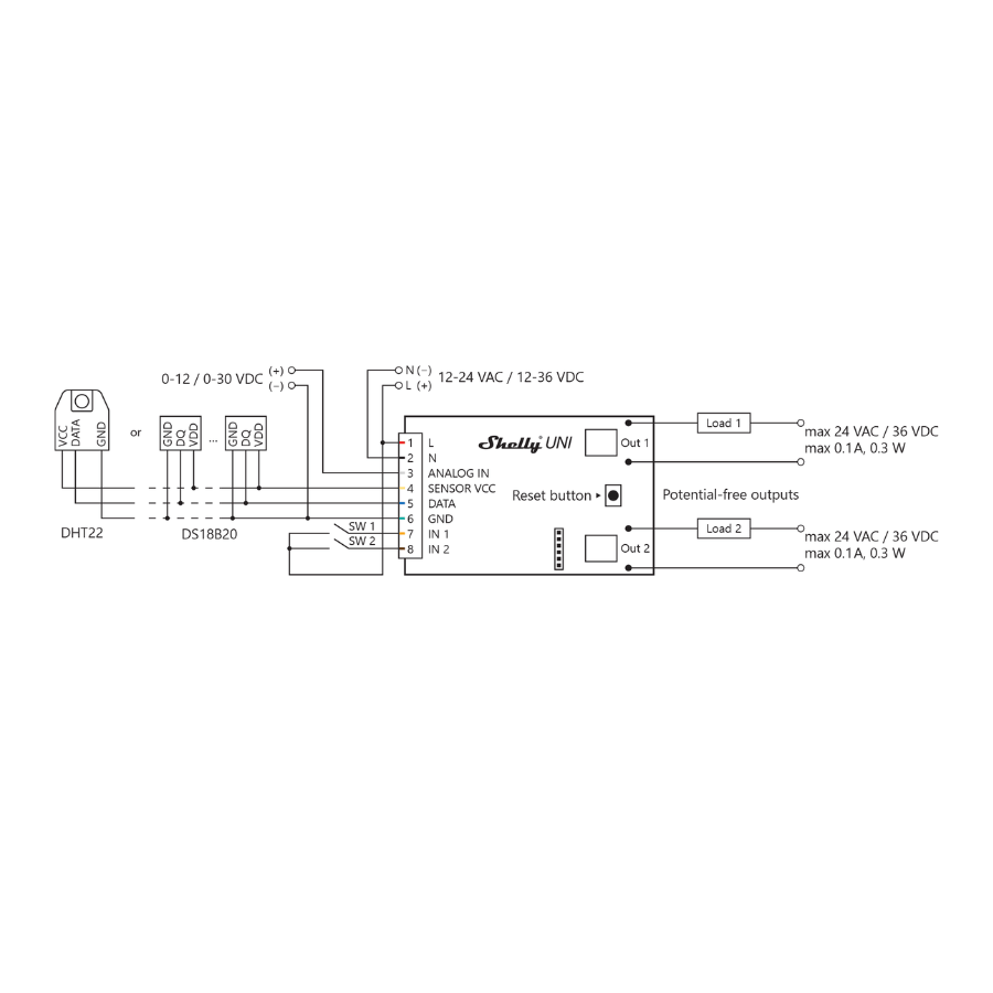 Shelly Uni diagrama