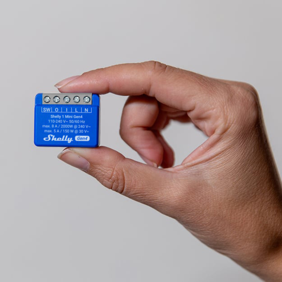 Especificaciones Shelly 1 Mini Gen4 Matter Zigbee Bluetooth