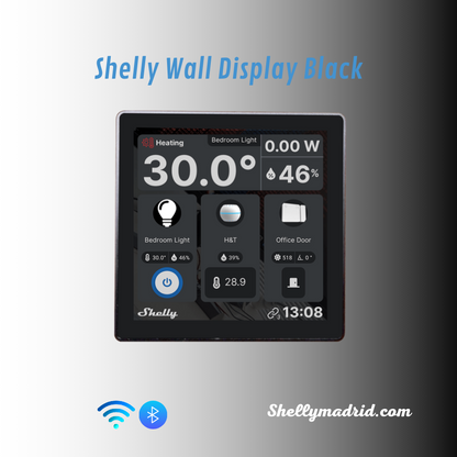 Shelly Wall Display - Panel de control con relé y sensores