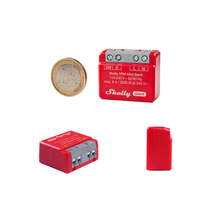 Shelly 1PM Mini Gen4. Pack de 2