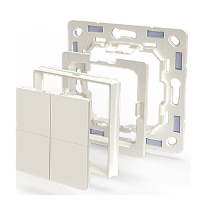 Shelly BLU Wall Switch 4 interruptor Bluetooth 4 botones adaptador Legrand Niloe