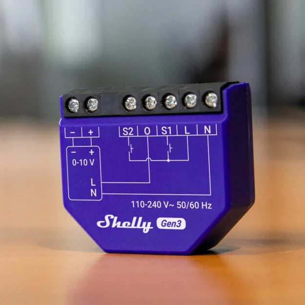 Instalación Shelly Dimmer 0/1-10V PM Gen3 con driver LED 0-10V y control Matter