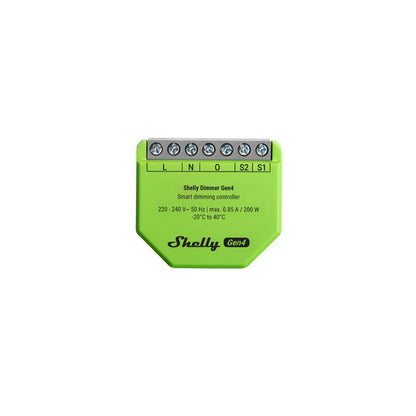 Shelly Dimmer Gen4 regulador inteligente WiFi Zigbee Matter para LED