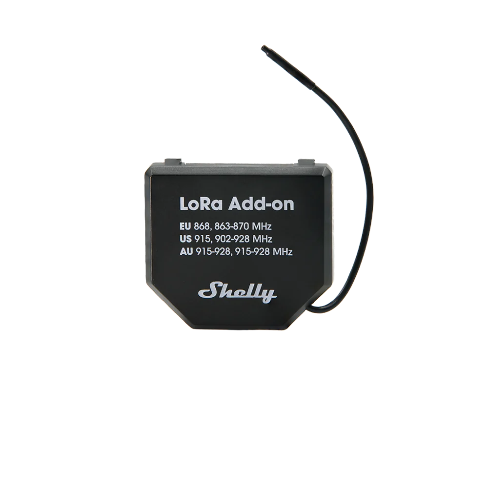 Shelly LoRa Add-on instalación en relé Shelly Pro con cobertura 5km
