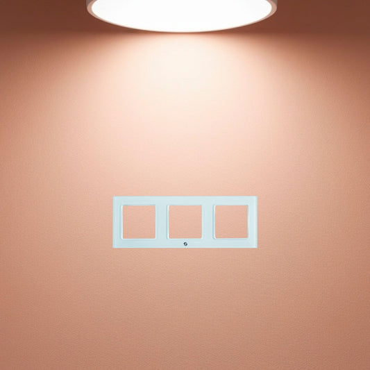 White Wall Switch Frame (1, 2 or 3)