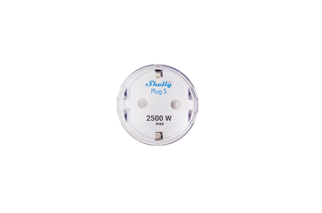 Shelly Plus Plug S instalado hogar control energía
