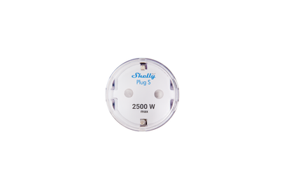 Shelly Plus Plug S – Enchufe Inteligente con Medición de Energía