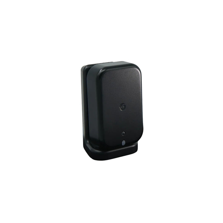 Shelly Presence Gen4 Negro, sensor de presencia mmWave de frente sobre su base