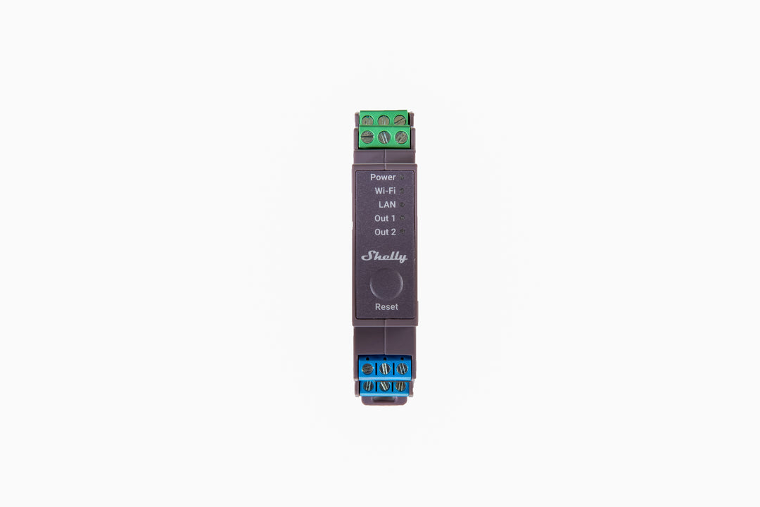 Shelly Pro 2 instalado cuadro eléctrico profesional domótica