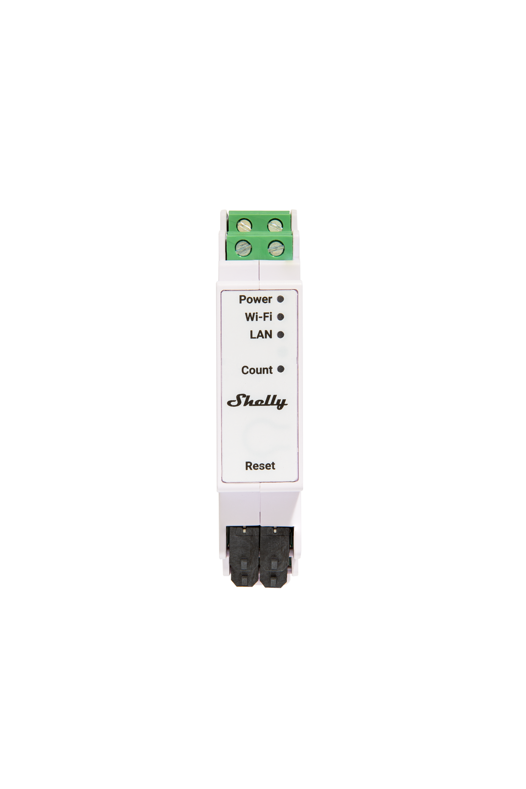 Shelly Pro 3EM 120A instalado en un cuadro trifásico con sus tres pinzas