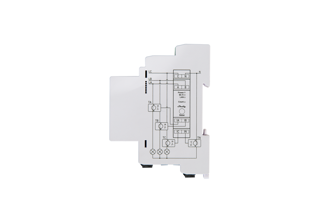 Especificaciones técnicas Shelly Pro 3EM 120A SPEM-003CEBEU120