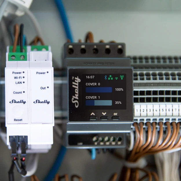 Shelly Pro Dual Cover PM – Controlador de Persianas Dual Inteligente