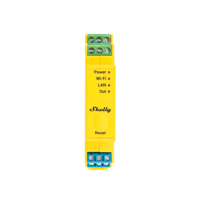 Shelly Pro RGBWW PM montaje carril DIN instalación eléctrica