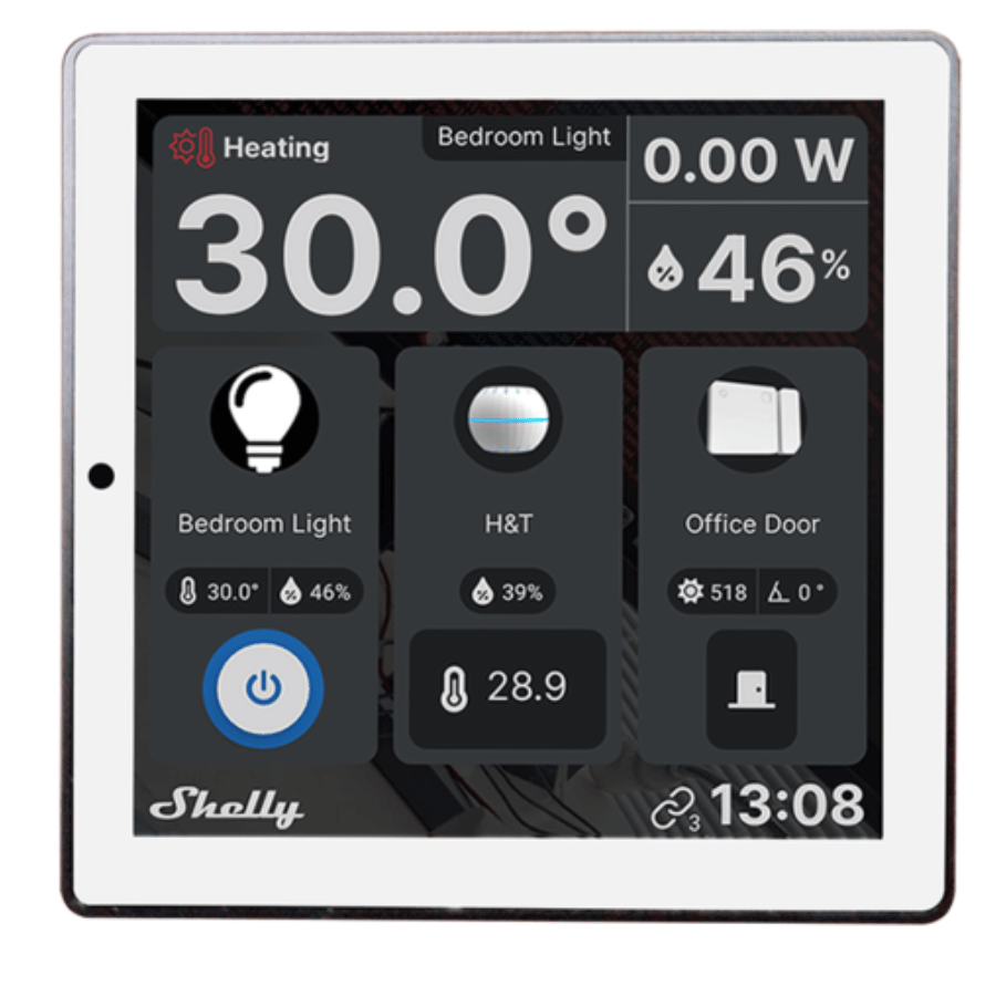 Shelly Wall Display - Panel de control con relé y sensores Shelly Madrid