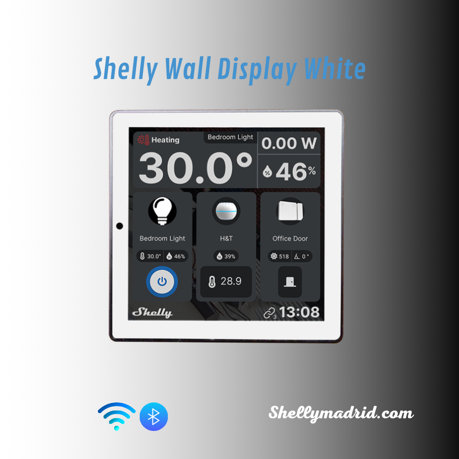 Shelly Wall Display - Panel de control con relé y sensores