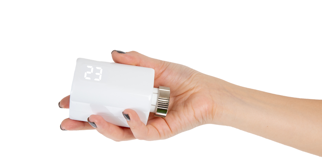 App Shelly Smart Control con 3 cabezales BLU TRV gestionados por habitaciones