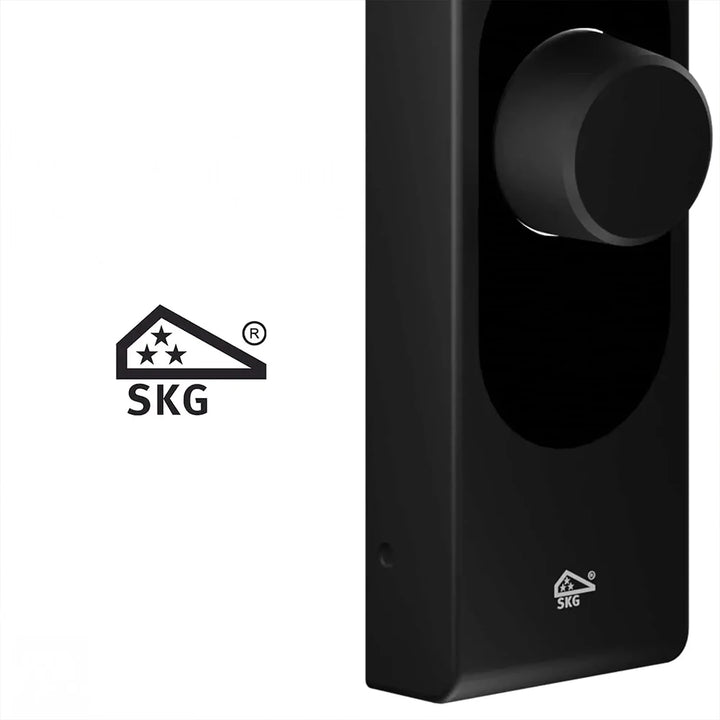 Instalación LOQED Touch Smart Lock negra con integración Shelly y Home Assistant