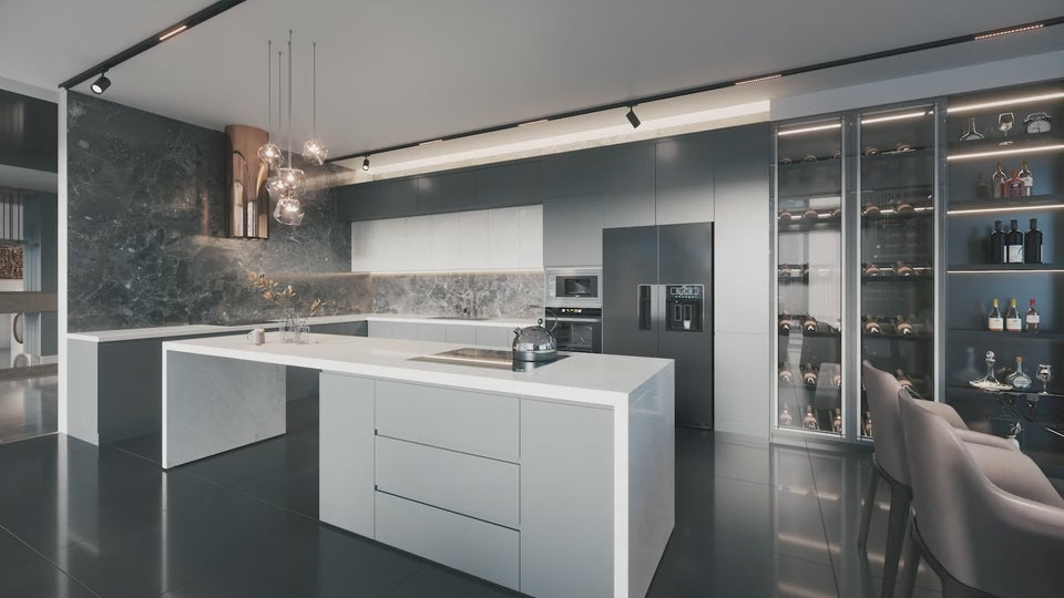Shelly Wave Door/Window LR. Blanco
