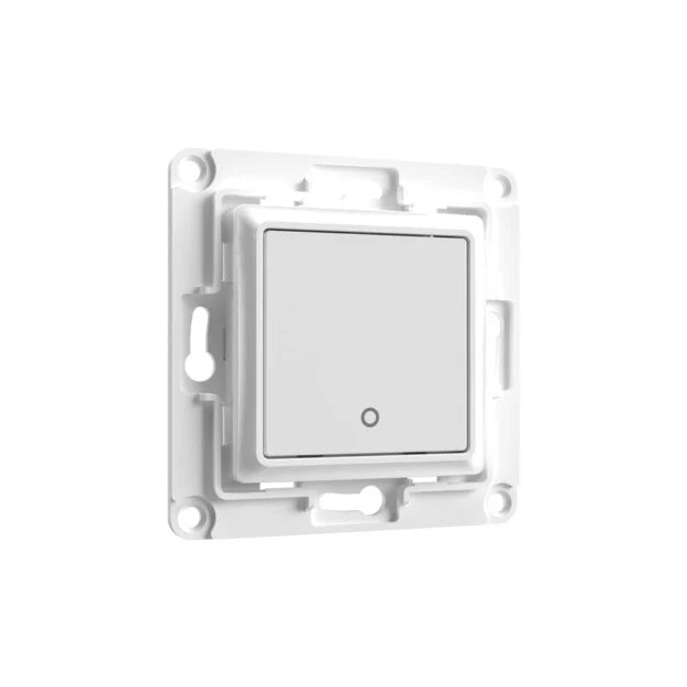 Pulsador de pared Shelly Wall Switch 1 blanco del kit sin neutro